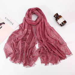 Women's Fashion Lace Solid Color Scarf