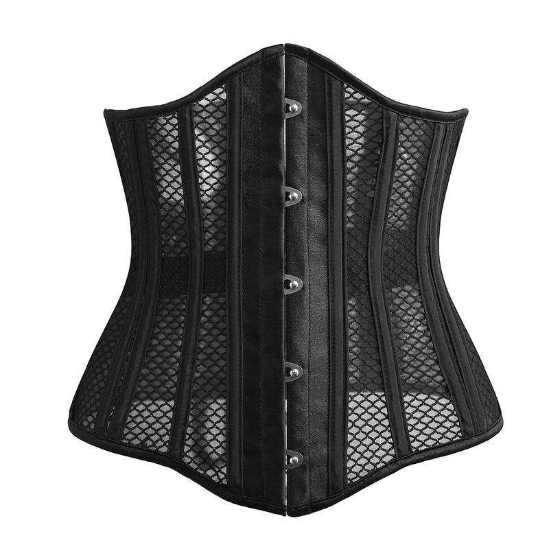 Lace Mesh Corset Steel Boned