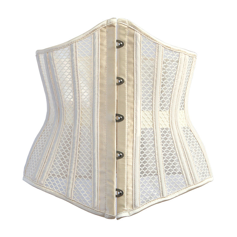 Lace Mesh Corset Steel Boned