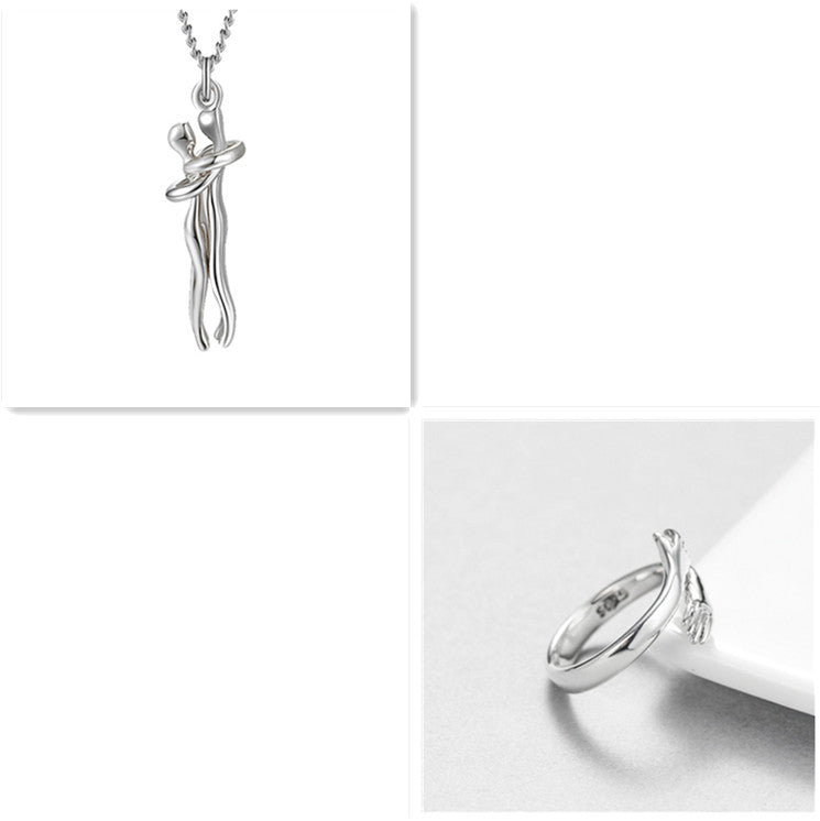 Embrace Pendant and Ring Set