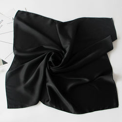 Solid Silk Neck Scarf