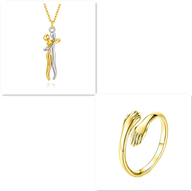 Embrace Pendant and Ring Set