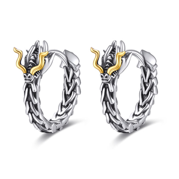 Sterling Silver Dragon Earrings