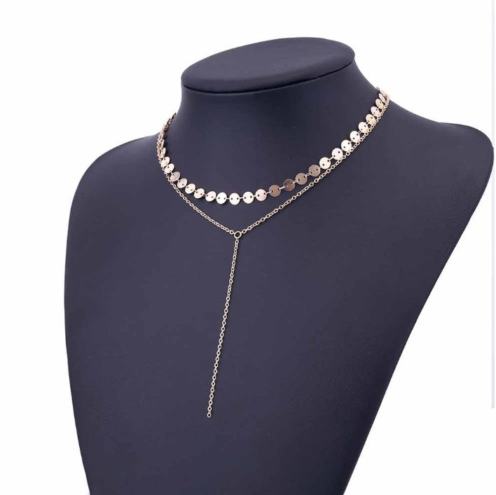 Tattoo Coin Choker One Layer Three Layers Lariat Y Chokers Rhinestone Crystal Necklace