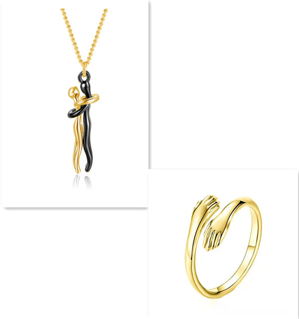 Embrace Pendant and Ring Set