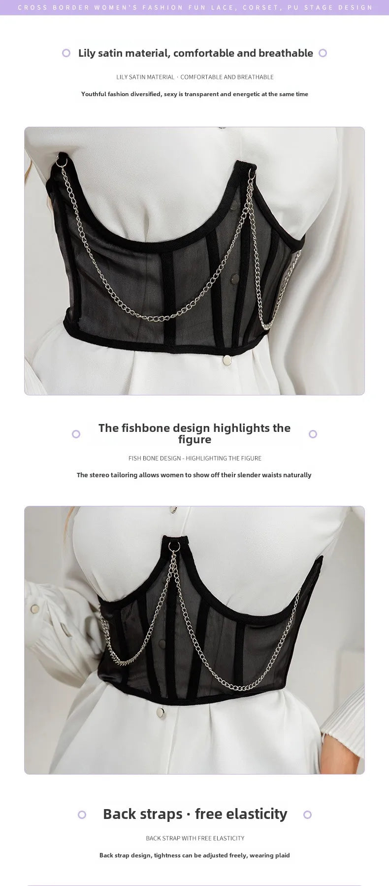 Sexy Corset, Underbust Lace Belt