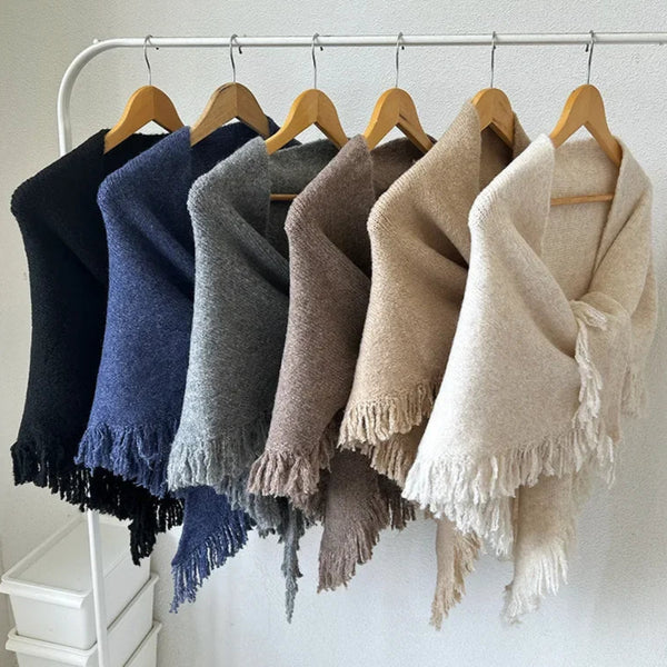 Knitted Scarf - Triangle Shawl