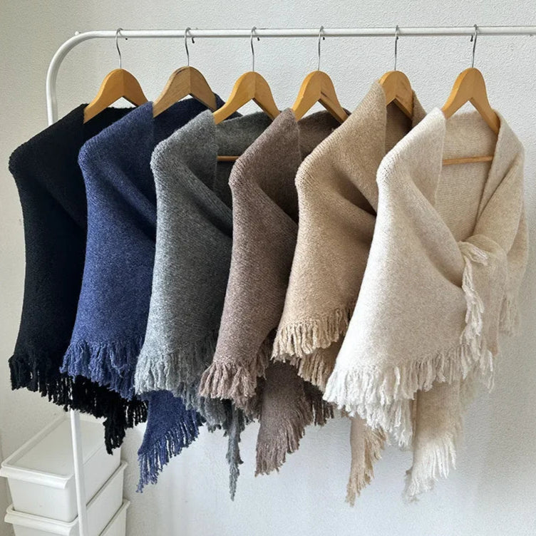 Knitted Scarf - Triangle Shawl