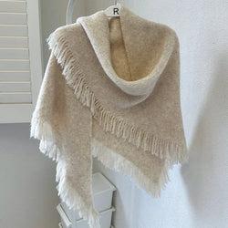 Knitted Scarf - Triangle Shawl