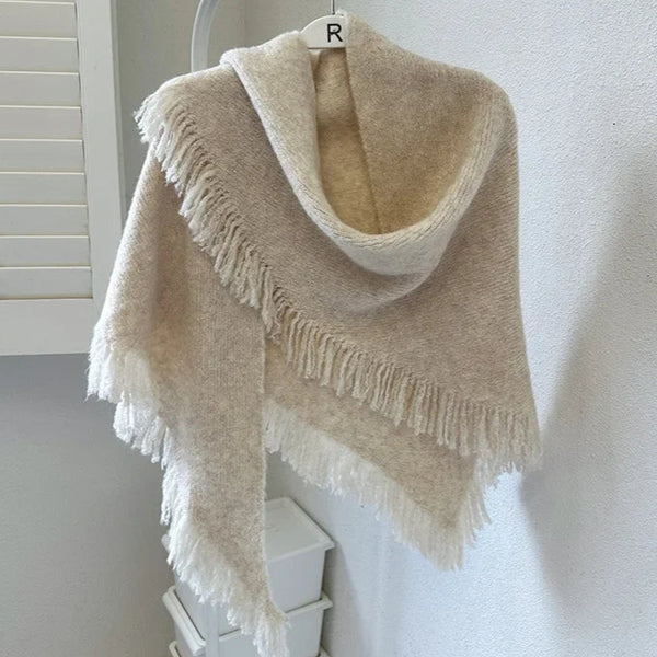 Knitted Scarf - Triangle Shawl