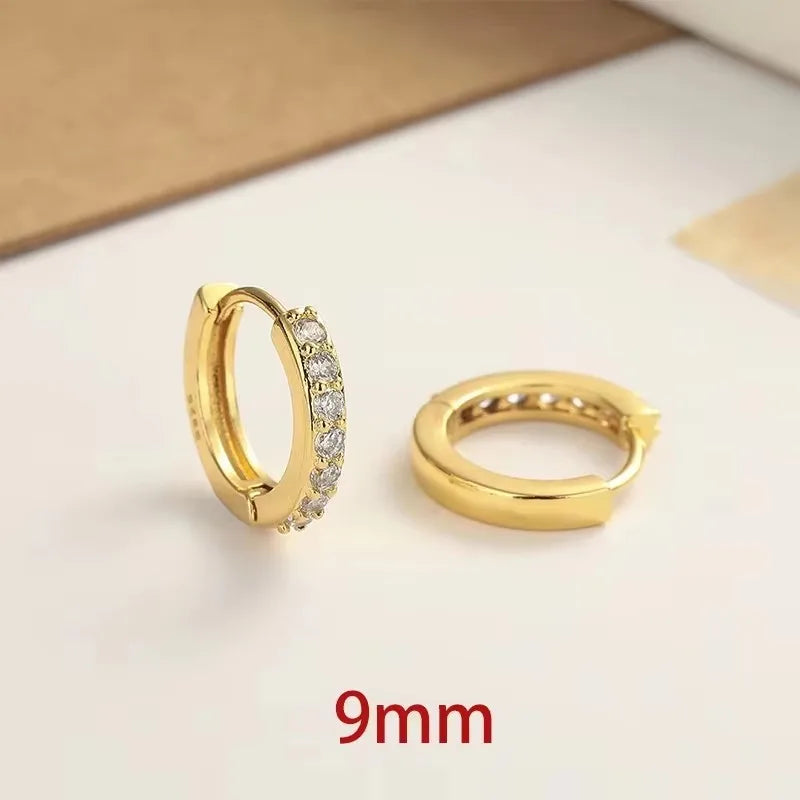New Fashion Classics Simple Big Round Hoop Earrings for Women Circle Girls Shiny Delicate Party Womens Jewelry New Arrival 2025