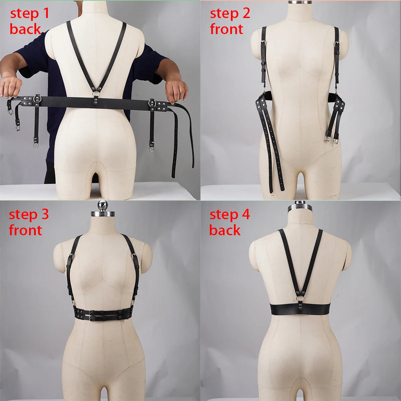 Faux Leather Harness