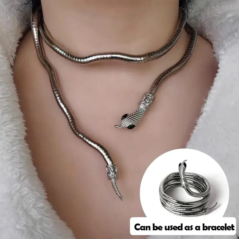 Snake Flexible Necklace and Bracelet