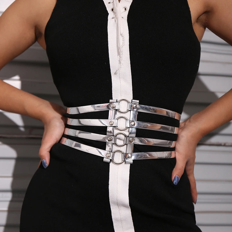 Wide Belt - Silver, Gold