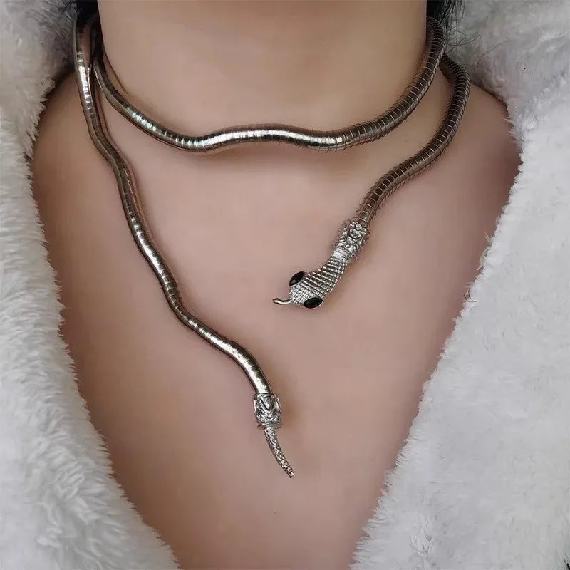 Snake Flexible Necklace and Bracelet