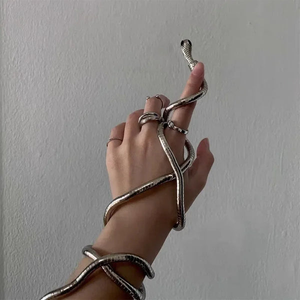 Snake Flexible Necklace and Bracelet