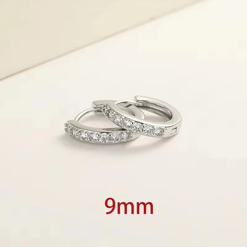 New Fashion Classics Simple Big Round Hoop Earrings for Women Circle Girls Shiny Delicate Party Womens Jewelry New Arrival 2025