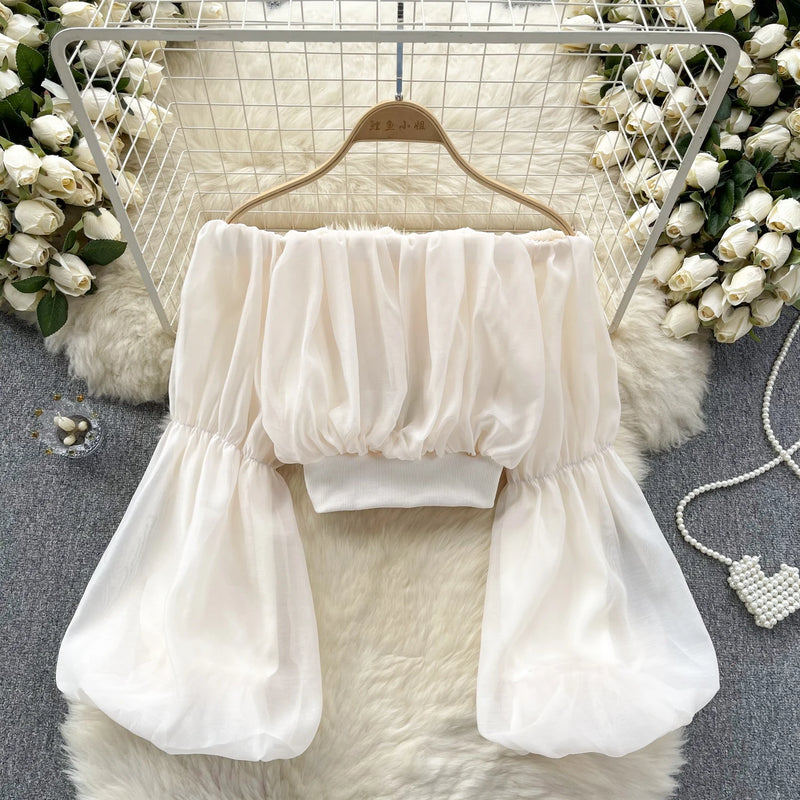Shifon Shoulder Top
