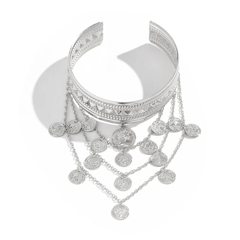 Cuff Bracelet - Arm Bangles Coins