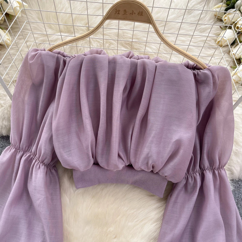 Shifon Shoulder Top