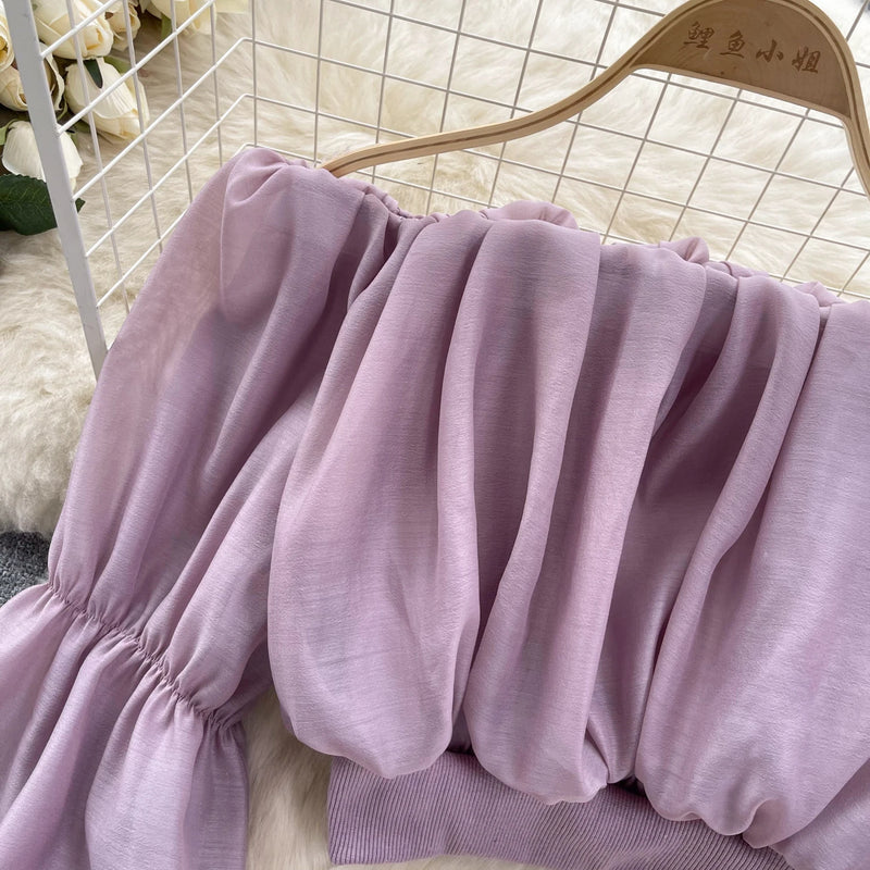Shifon Shoulder Top