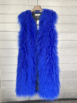 Long Faux Fur Vest