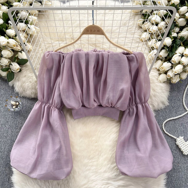 Shifon Shoulder Top