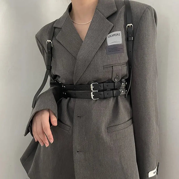 Faux Leather Harness