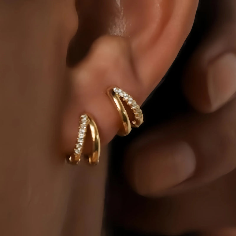 New Fashion Classics Simple Big Round Hoop Earrings for Women Circle Girls Shiny Delicate Party Womens Jewelry New Arrival 2025
