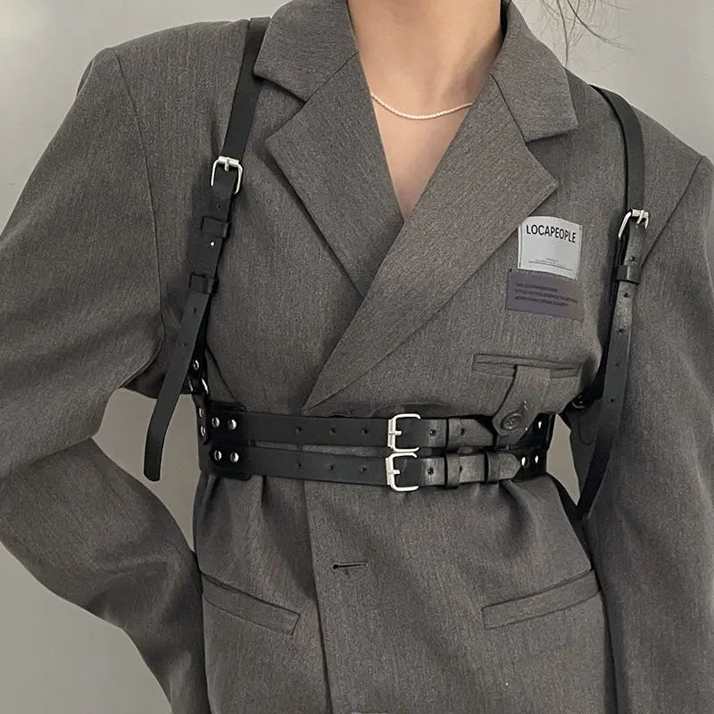 Faux Leather Harness