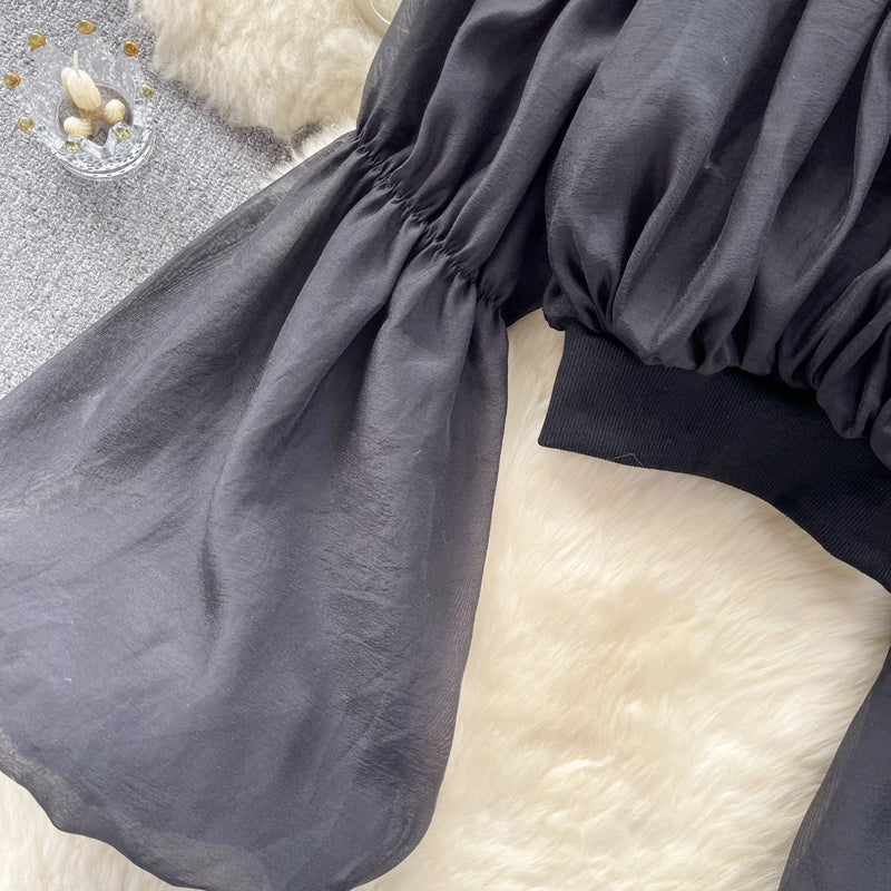 Shifon Shoulder Top