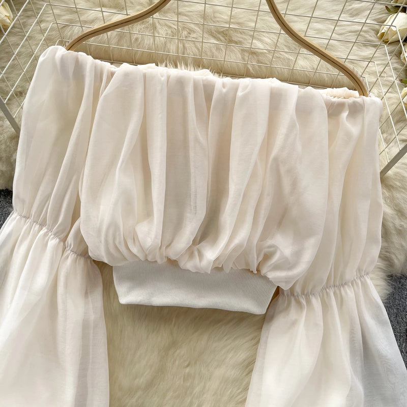 Shifon Shoulder Top