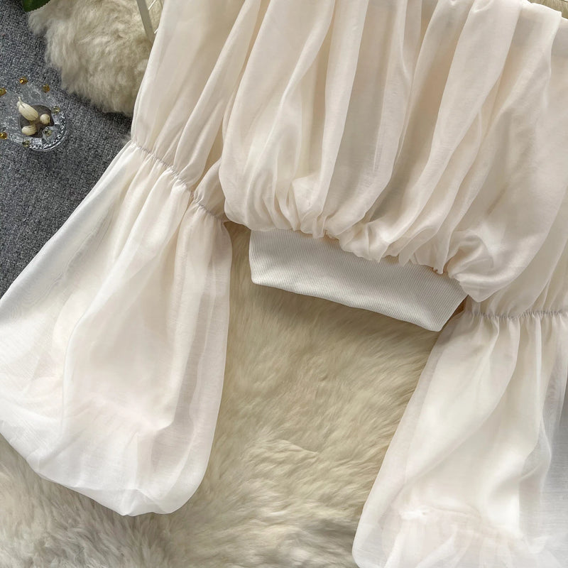 Shifon Shoulder Top