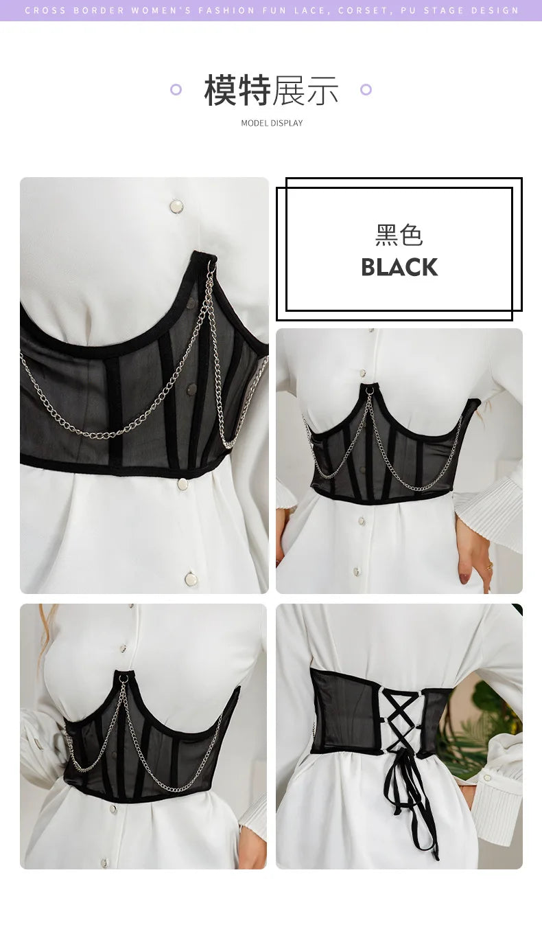 Sexy Corset, Underbust Lace Belt