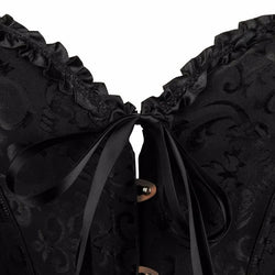 European and American court style corset jacquard lace back strap adjustable waist molding belly supporting bone shapewear 8111