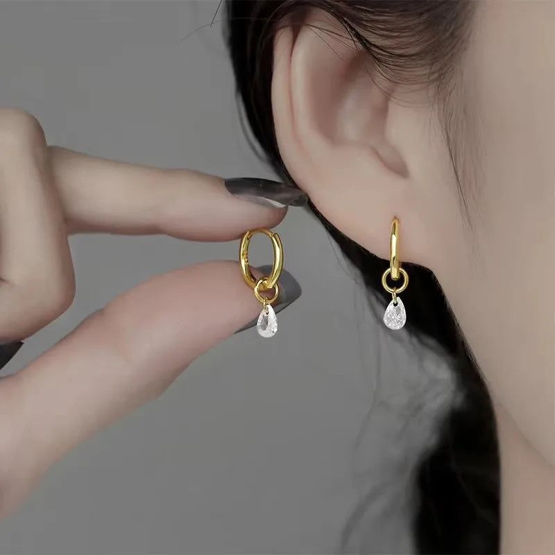 New Fashion Classics Simple Big Round Hoop Earrings for Women Circle Girls Shiny Delicate Party Womens Jewelry New Arrival 2025