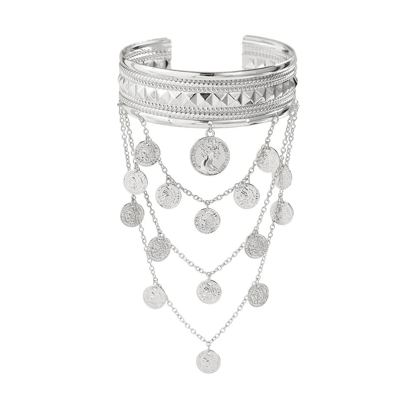 Cuff Bracelet - Arm Bangles Coins
