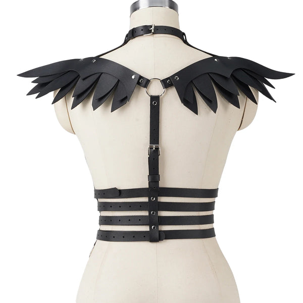 Fashion Belt Female Street Style Angel Wings Shape Suspenders for Women Casual Wild Decoration WaistBond Goth Clothing Accessoly