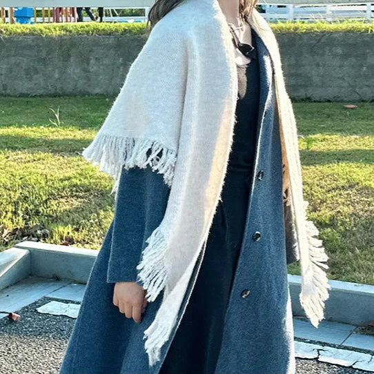 Knitted Scarf - Triangle Shawl