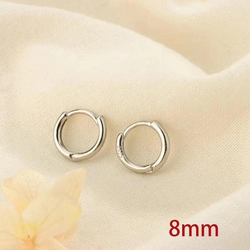 New Fashion Classics Simple Big Round Hoop Earrings for Women Circle Girls Shiny Delicate Party Womens Jewelry New Arrival 2025
