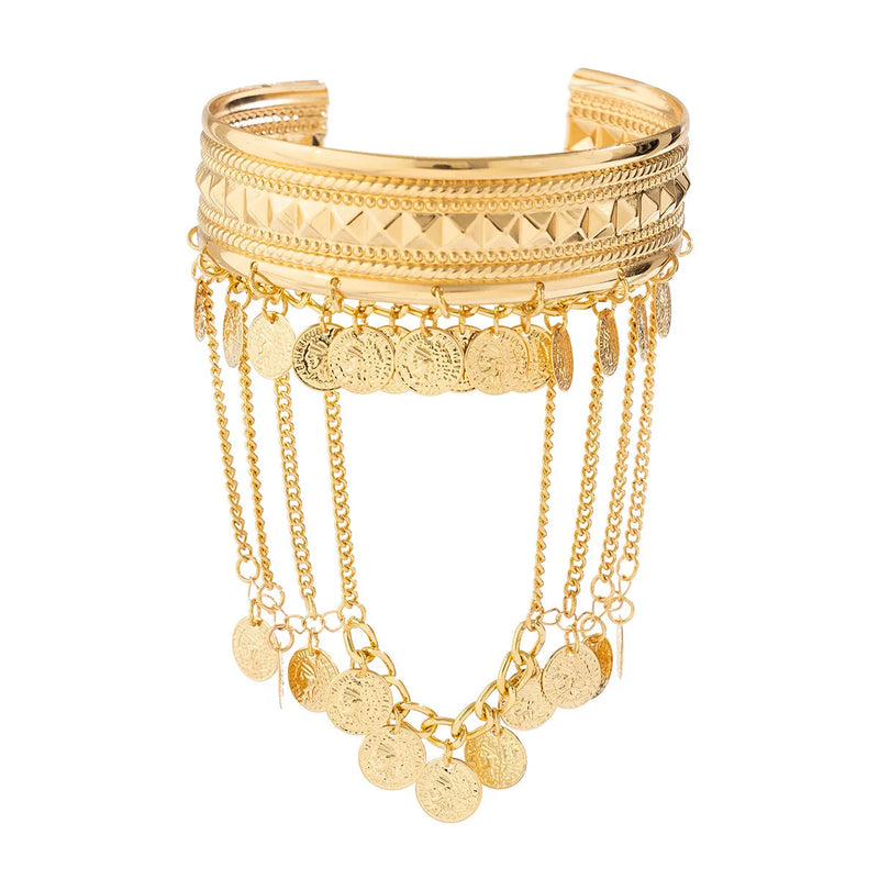 Cuff Bracelet - Arm Bangles Coins