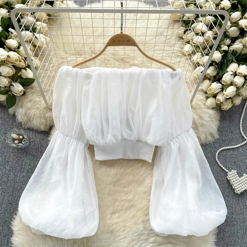 Shifon Shoulder Top