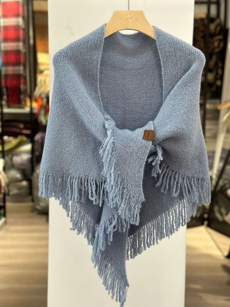 Knitted Scarf - Triangle Shawl