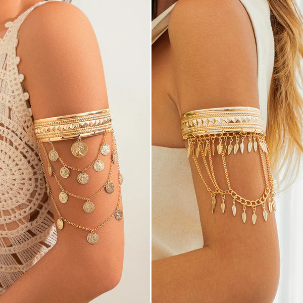 Cuff Bracelet - Arm Bangles Coins
