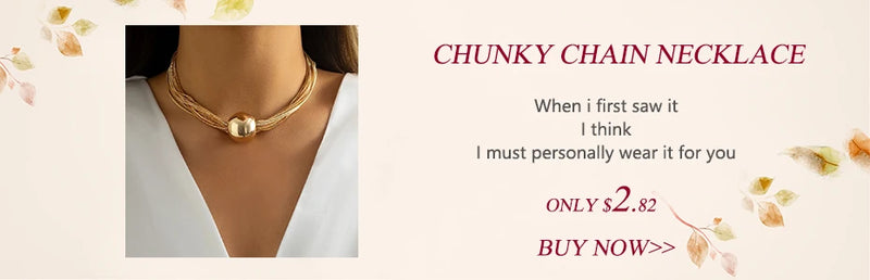 Exaggerated Chunky Metal Neckless