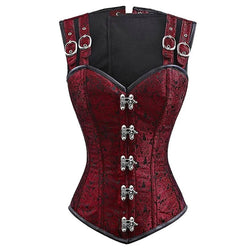 STEAMPUNK Steel Boned Corset Adjustable Straps