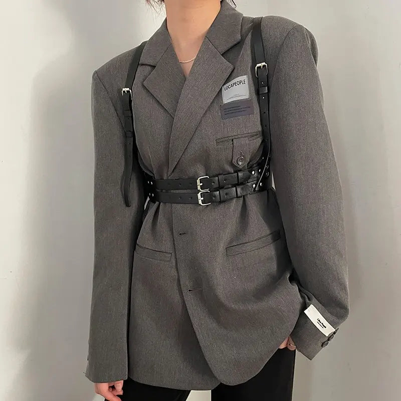 Faux Leather Harness