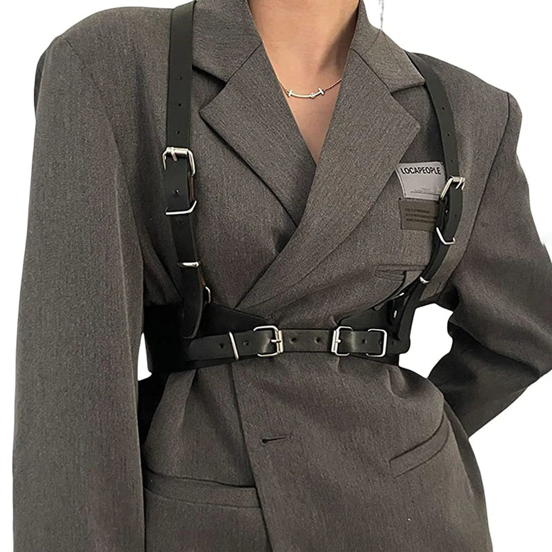 Faux Leather Harness