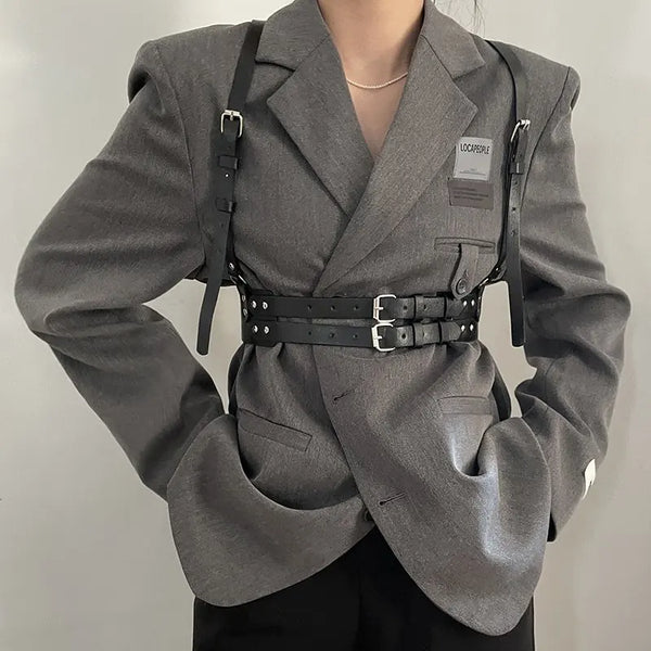 Faux Leather Harness