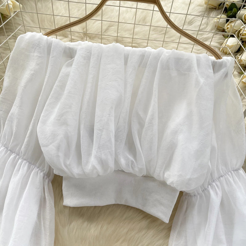 Shifon Shoulder Top